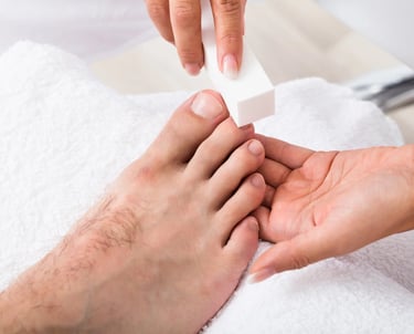 Vyriškas higieninis pedikiūras