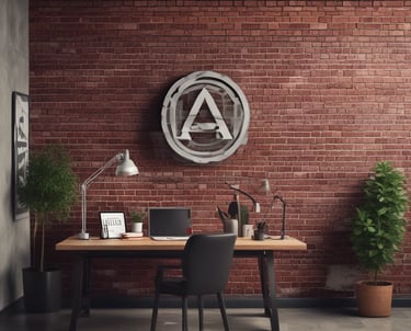 A weathered, corrugated metal wall with patches of rust and peeling paint features three small windows. The window frames are painted red and have broken glass panes, surrounded by worn slats. Above the metal wall is a series of glass panels, some of which are cracked.
