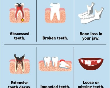 bone loss, broken teeth treatment