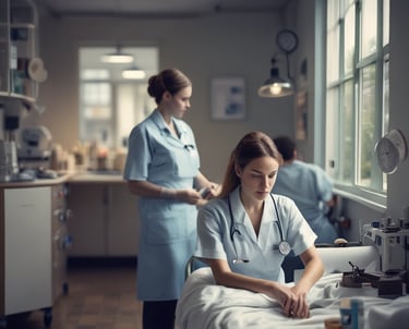 Enfermagem em suas tarefas