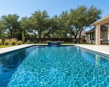 Clear balanced pool water after green to clean algae removal service