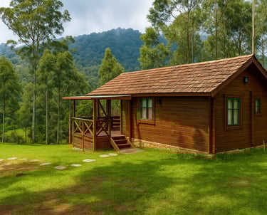 The Wooden Cottage at Kookal Eco Farms