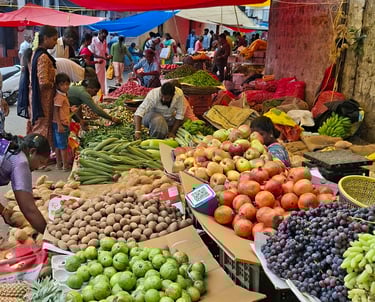 Sunday vegetable market kodaikanal
