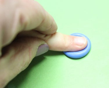 Fingerprint taking kit. Mix the 2 part putty together and press!