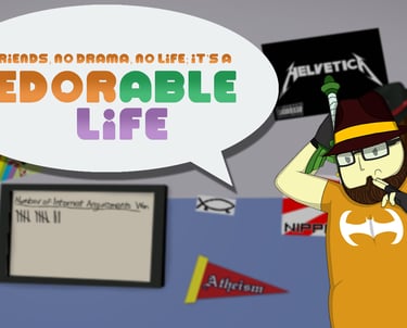 Screenshot of the comedy neckbeard simulator Fedorable Life