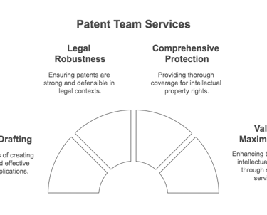 patent team transforms innovative ideas into legally robust patent applications