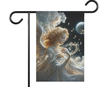 angel garden flag