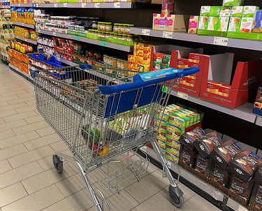 caddy supermarché courses manger sportif amiens coach