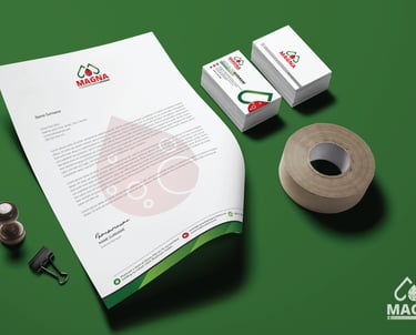 a paper roll of tape tape on a green background