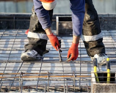 a man in a hard hat and a hard hat