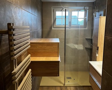 salle de bains rénovée par Lepezel Fermetures