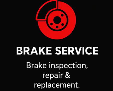 Brake inspection, repair, and replacement at Fast Tire Shop Bell Gardens. Reliable brake service