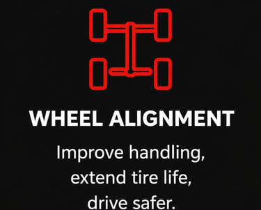 Professional wheel alignment service in Bell Gardens. Improve handling, extend tire life, and drive