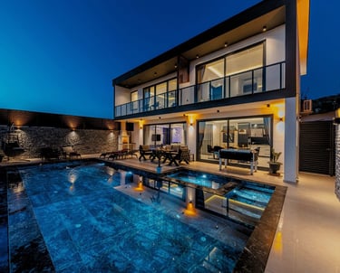 house at nighttime