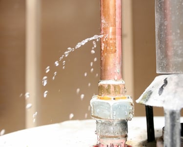 water leaking