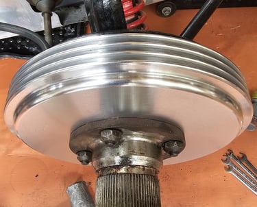 Typecast Lotus 7 aluminium cast iron Alfin brake drum for vintage classic road and race cars