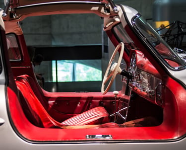 Typecast Alfin brakedrums - Mercedes Benz 300SL interior