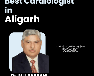 Flyer Showing Dr. M U Rabbani as Best Cardiologist in Aligarh