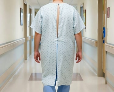 Figura mostrando o paciente caminhando no pós-operatório