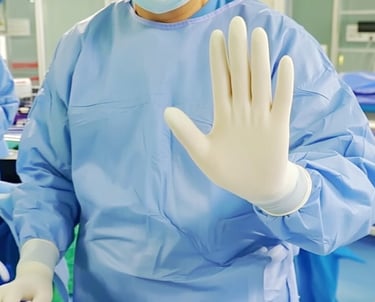 Mão sinalizando Pare para podermos falar sobre as complicações da cirurgia endoscópica da coluna