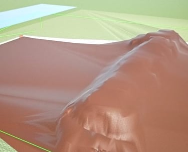 diseños 3D permacultura, diseños paisajísticos, diseños reforestaciones, curvas nivel, ecología,
