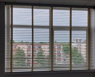 Horizontalios žaliuzės biurui ar namas