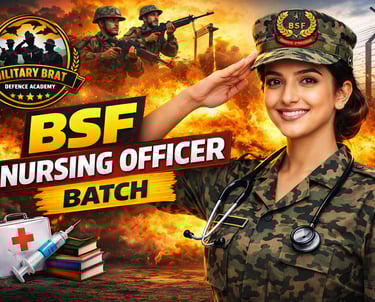 BSF SI NURSING OFFICER 2026