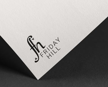 a black and white logo design