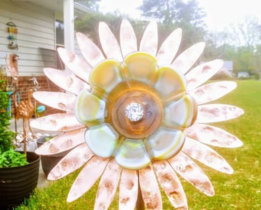 Copper wall art handmade by local artist using Encore Elements sheet