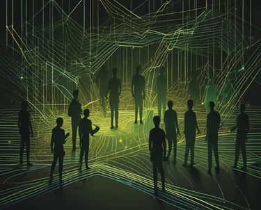 A vibrant workspace showcasing digital tools and content creation.