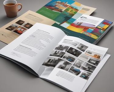 A designer sketching logo concepts on paper with color swatches nearby.