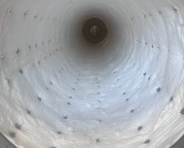 Ceramic fiber blanket lining