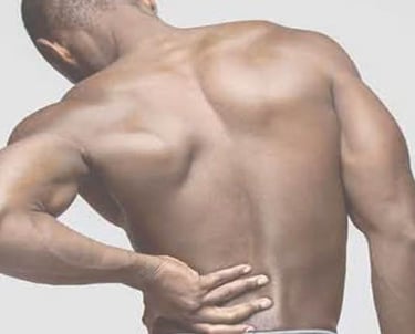 man suffering from chronic back pain