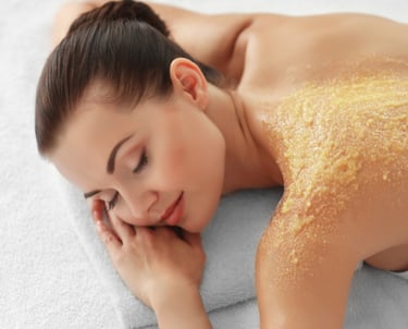 Gold body scrub at Martha Tilaar Depok