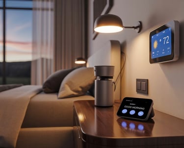 assistenti vocali, termostato smart, prese controllabili