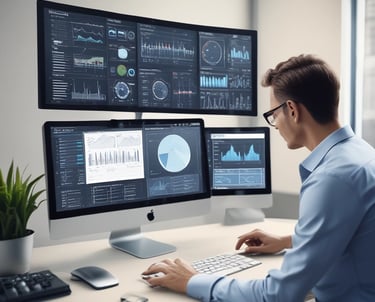 Close-up of structured network cables neatly organized in a server rack.