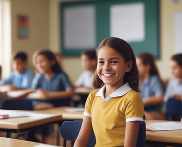 A child is sitting on a sofa, holding and presumably reading a children's book titled 'kleine pluis' by Dick Bruna. The child is wearing striped socks, blue jeans, and a sweater with a black and white pattern. The book features a cartoon of a rabbit on its cover. The background includes a cushion with a black and white leopard print design.