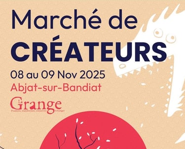 Marché de créateurs à Abjat-sur-Bandiat