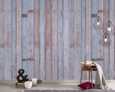 Mural decorativo estilo madera