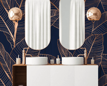 Vinilo empapelado baño