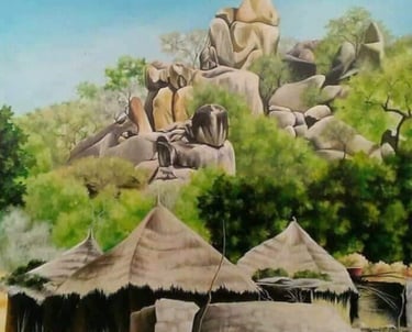 IRES Village pittoresque au pied d'une montagne