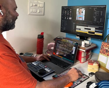 My editing setup - DaVinci Resolve Studio + Speed Editor