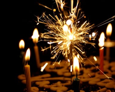 bougie gâteau anniversaire