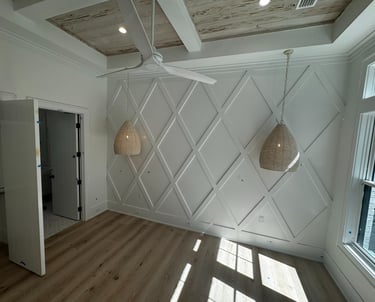 A unique wall pattern built to for a 