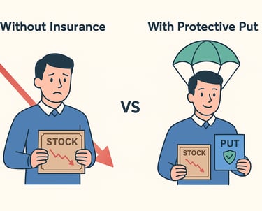 With and Without Protective Put Option
