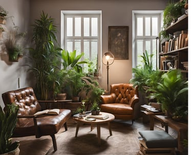 Imagem de um consultório de psicologia 