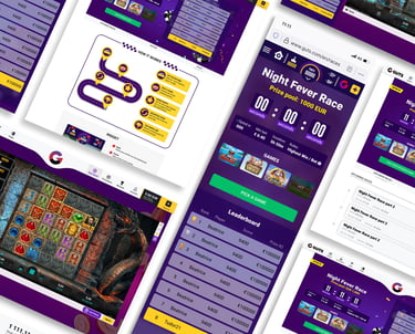 Guts Races—mobile race lobby with real-time leaderboard and clear Pick a Game call to action