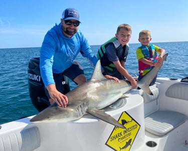 Shark fishing charter