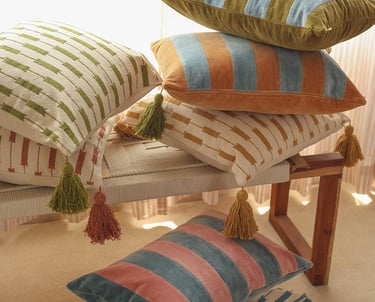 Custom cushion covers in premium fabrics