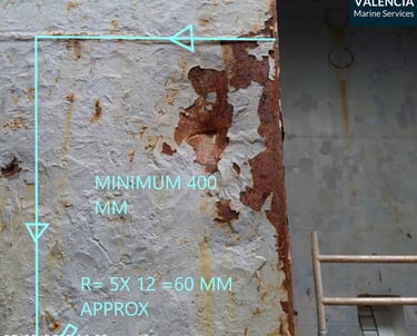 damage survey, steel repair reccommendations